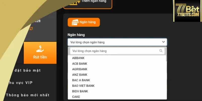 Các điều kiện rút tiền 77bet cần tuân thủ 100%